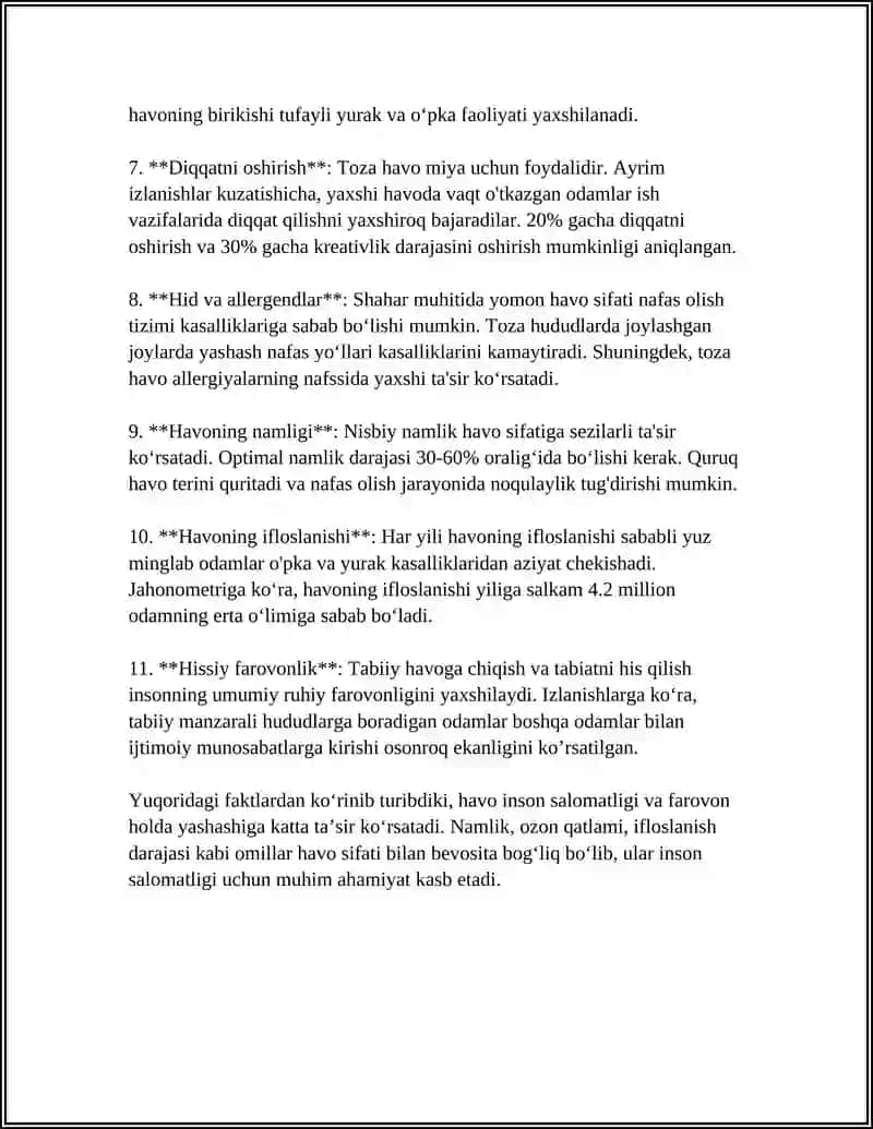 TABIATNING SOGʻLOMLASHTIRUVCHI KUCHLARI VA GIGIENIK OMILLARI 4