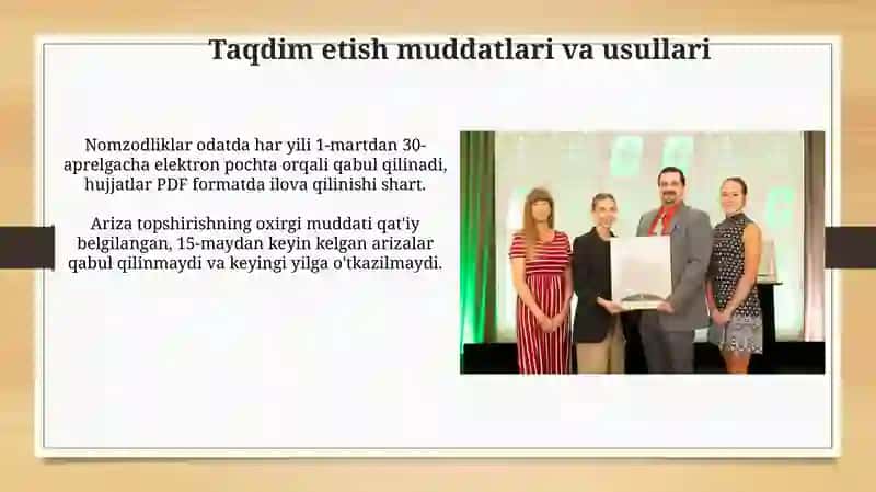 Mukofatlashga taqdim etish tartibi 4