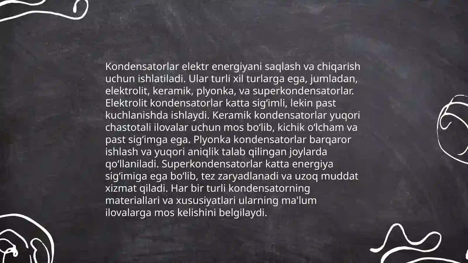 Kondensatotlarni parallel va ketma-ket ulash 4