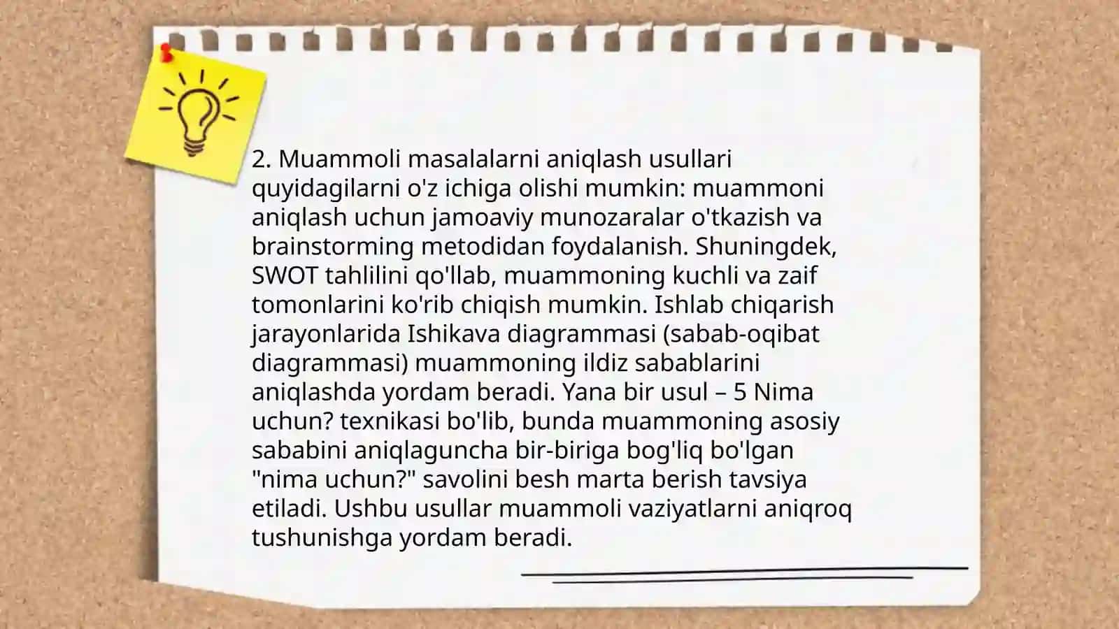 Kreativ fikrlash muammoli masalalarni hal qilish 4