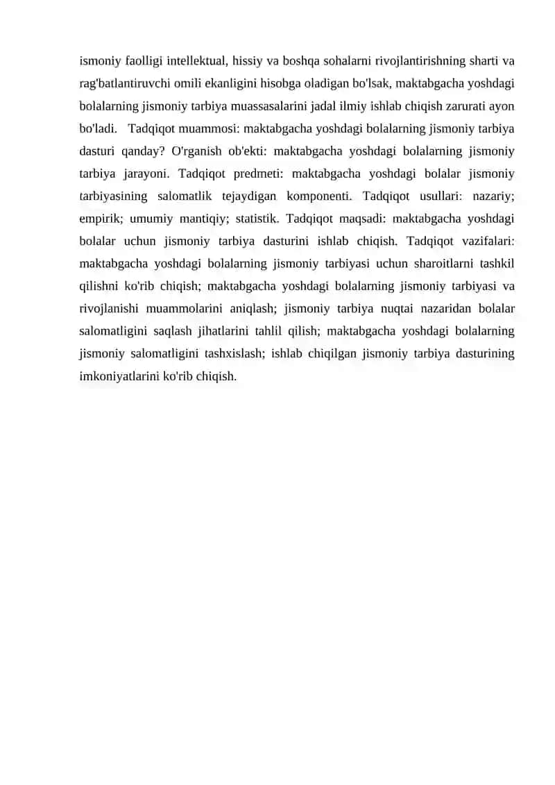 MAKTABGACHA YOSHDAGI BOLALAR JISMONIY MADANIYAT SOHASIDAGI BILIMLARINI SHAKLLANTIRISH 4