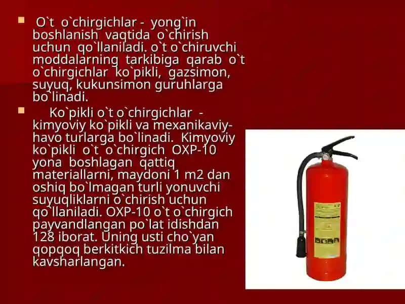 Yong’indan himoyalanishning zamonaviytexnikvositalari 4