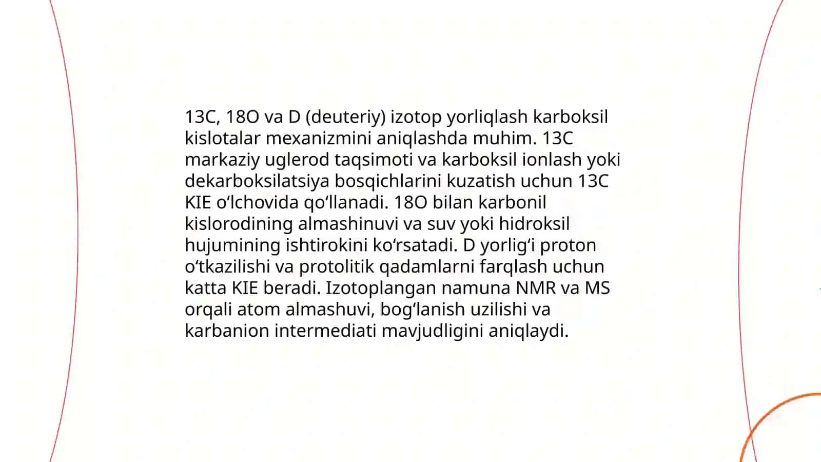 Reaksiya mexanizmini tadqiq qilish usullari. Karbokislotalar va karbanionlar 4