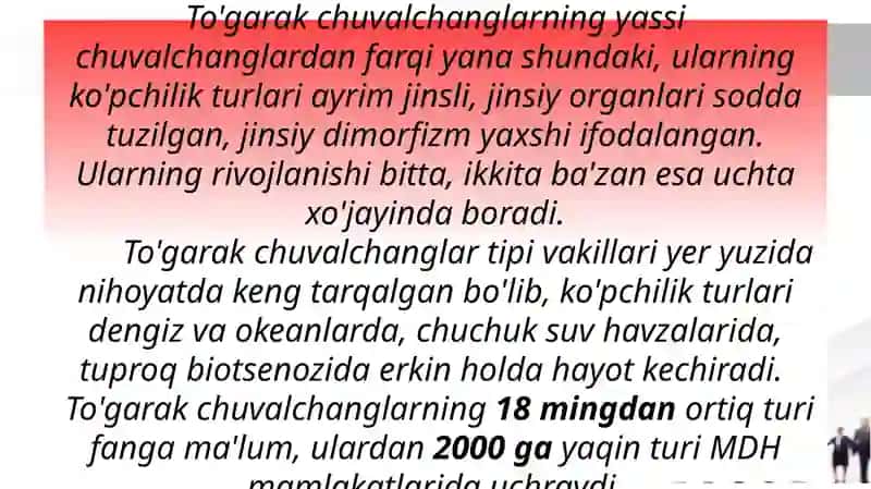 Zoologiya fanidan mustaqil talim topshirig’i 4