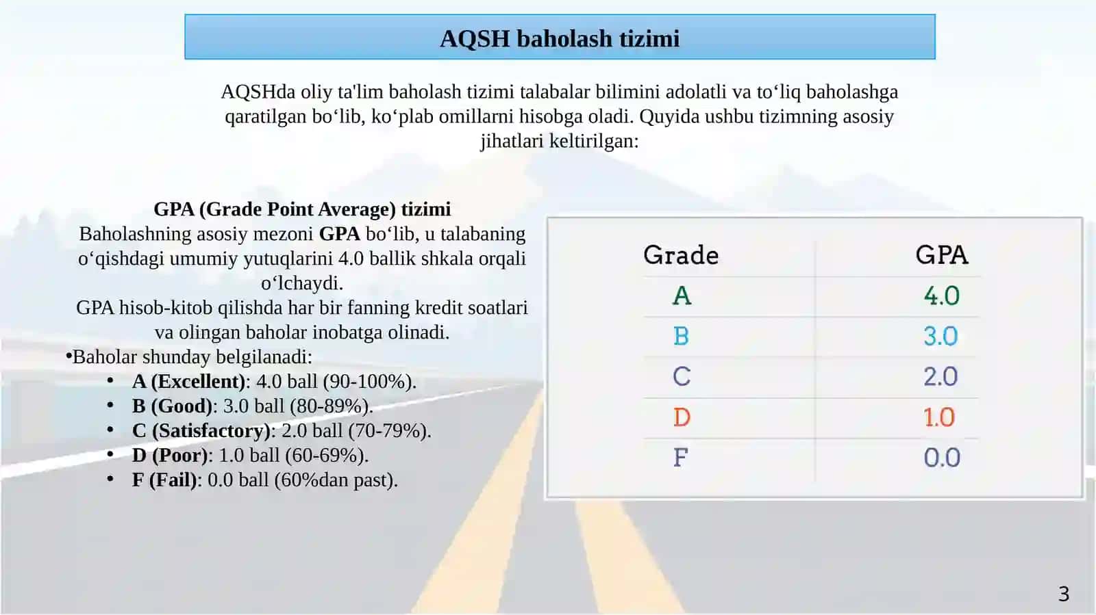 AQSH oliy ta'lim tizimi 4