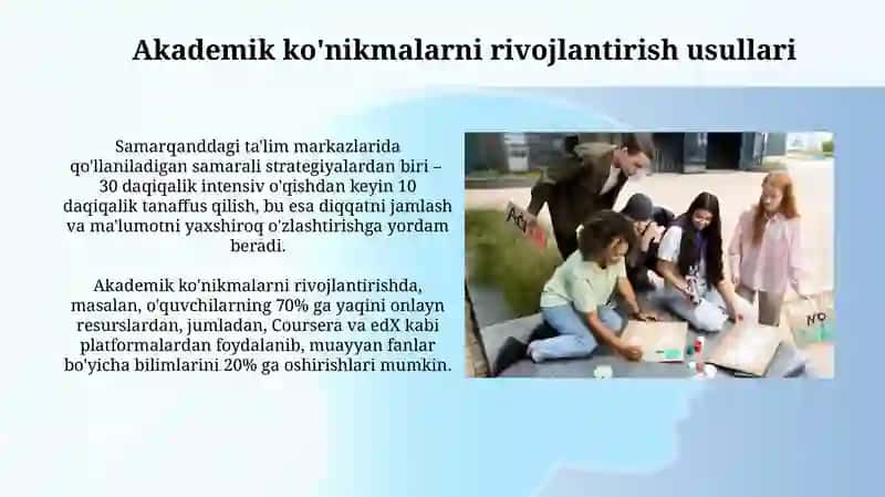 Akademik koʻnikmalarni talabalar faoliyatidagi ahamyati va dolzarbligi 4