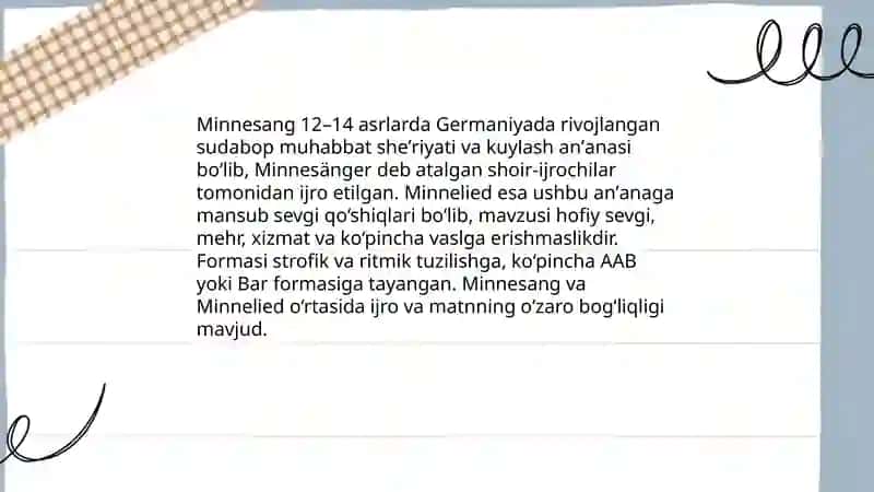 Die deutsche Minnedichtung im Mittelalter 4