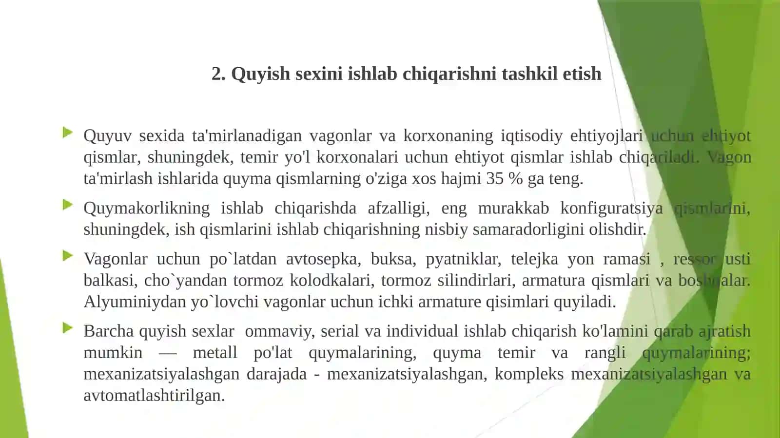 Ishlabchiqarish jarayonini tashkil qilish va rejalashtirish 4