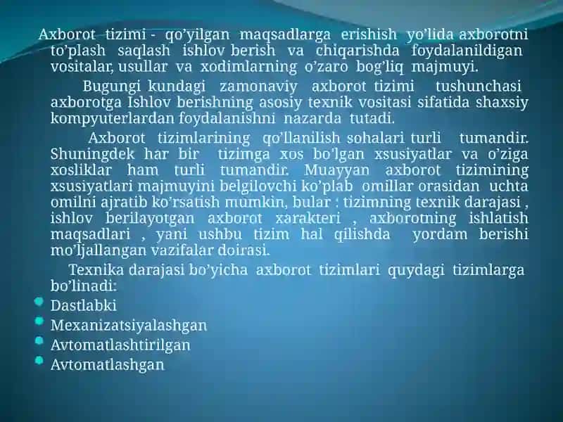 Iqtisodiy axborotlarni matn muharrirlaridan foydalangan holda qayta ishlash dasturlari 4