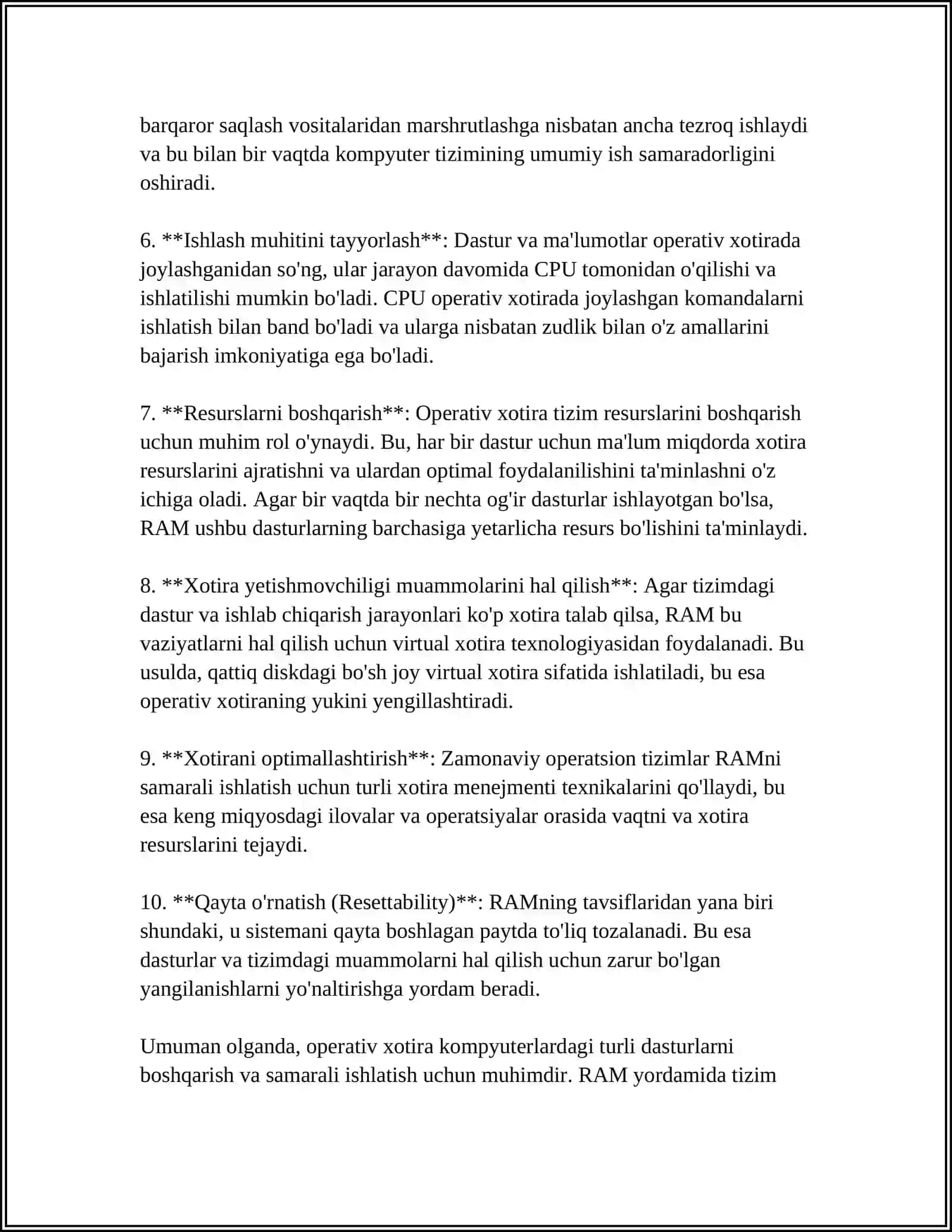 OPERATIV XOTIRA (RAM) TURLARI VA ULARNING FARQLARI 4