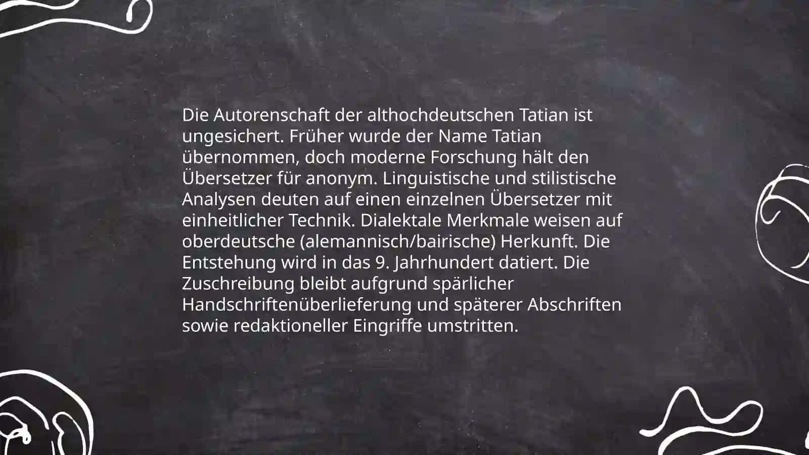Die althochdeutsche Tatian 4