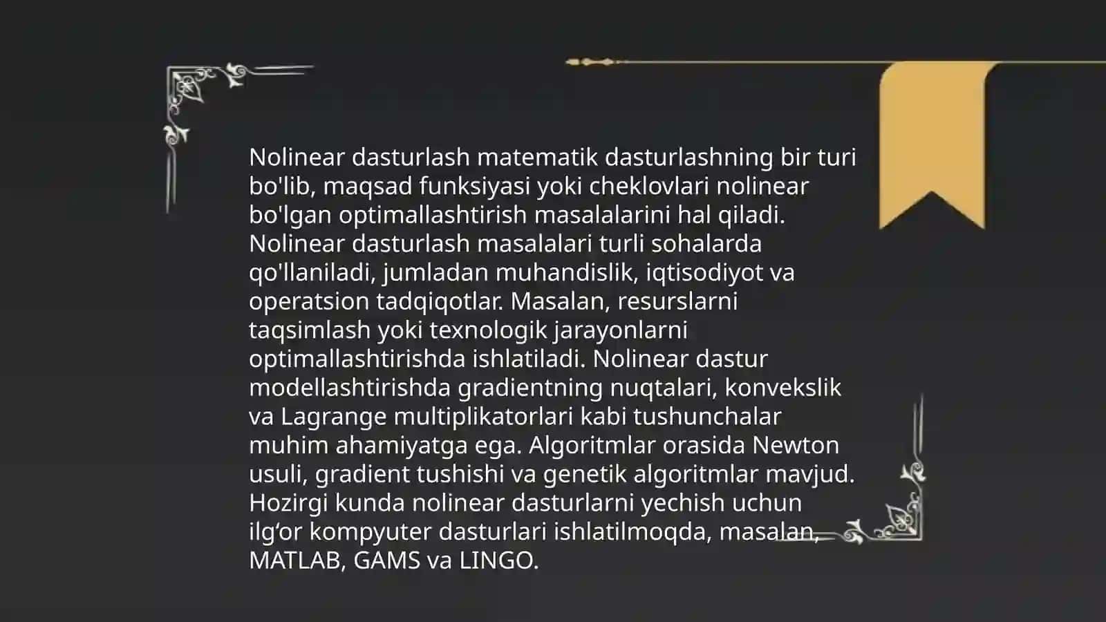 Chiziqli dasturlash usullari 4