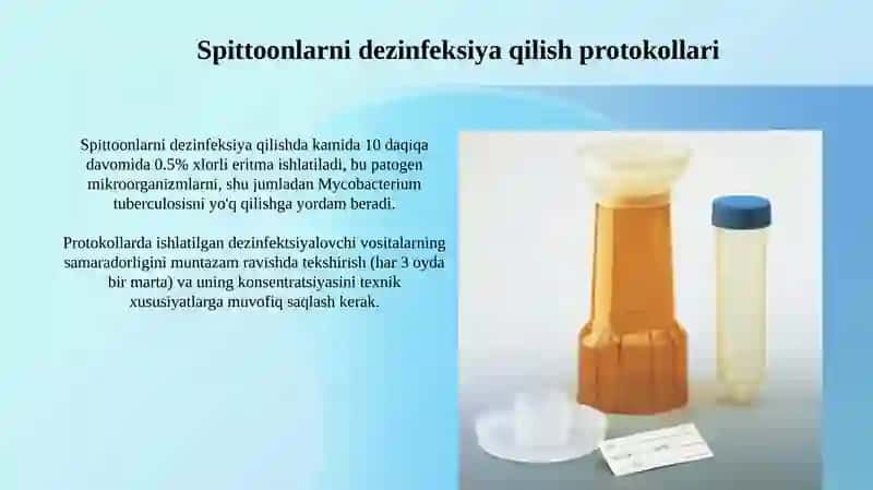 Tekshiruvuchunbalg'amyig'ish.Tufdonlarnidezinfektsiyaqilish 4