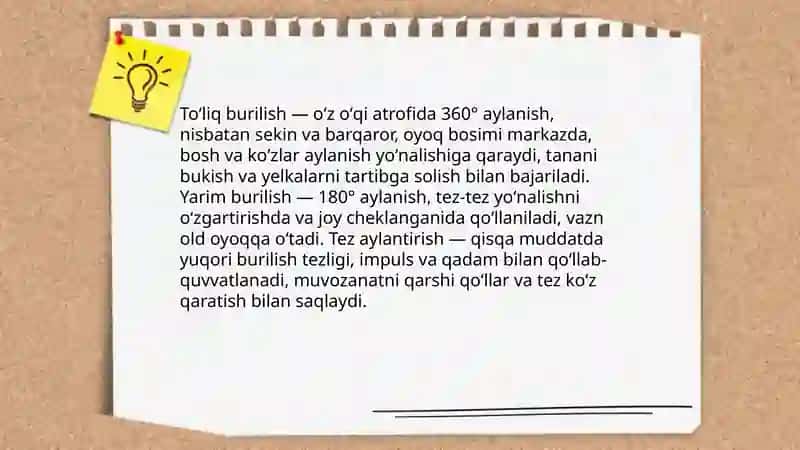 Burilishlar texnikasini oʻrganish 4