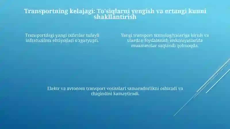 Avtomobil Transporti Tuzilishi va Inovatsiyalari 4