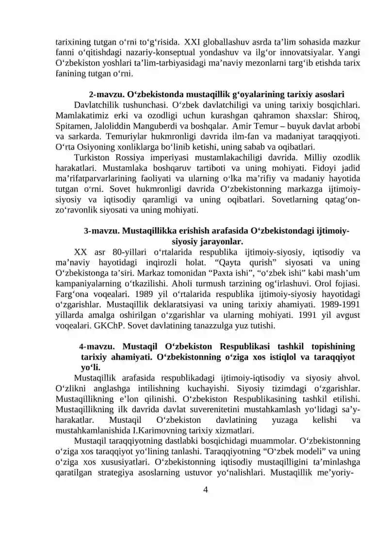 O‘zbekistonning eng yangi tarixi 4