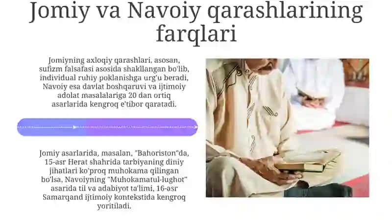 Abduraxmon Jomiy va Alisher Navoiyning pedagogik qarashlari 4