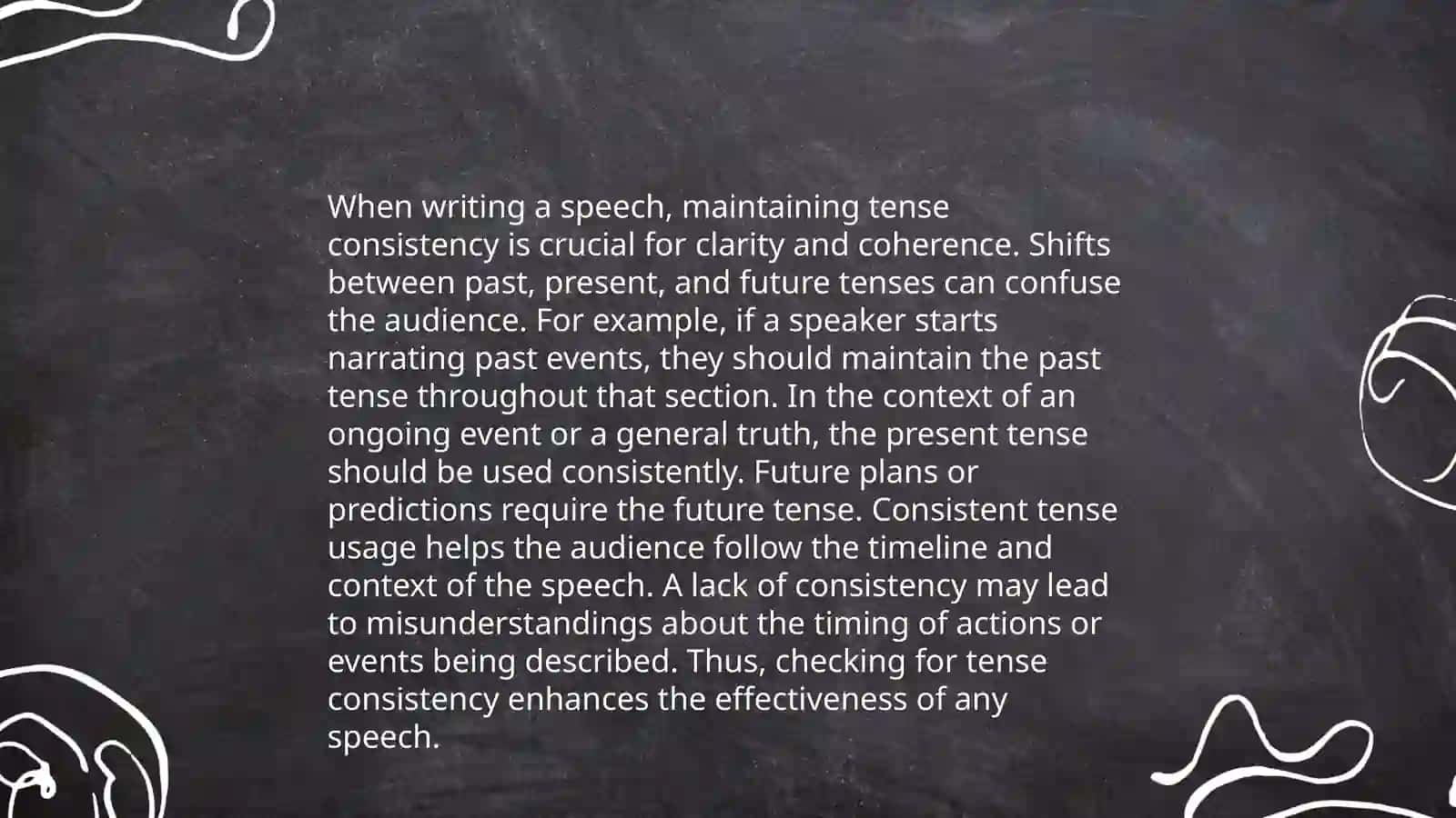 The use of grammar and lexis in a written speech 4