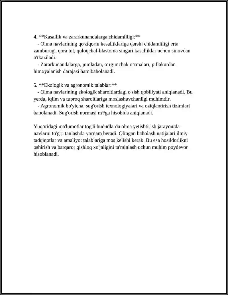 OLMANI TOG'DA YETISHTIRILADIGAN STANDART NAVLARINI TASNIFI 4