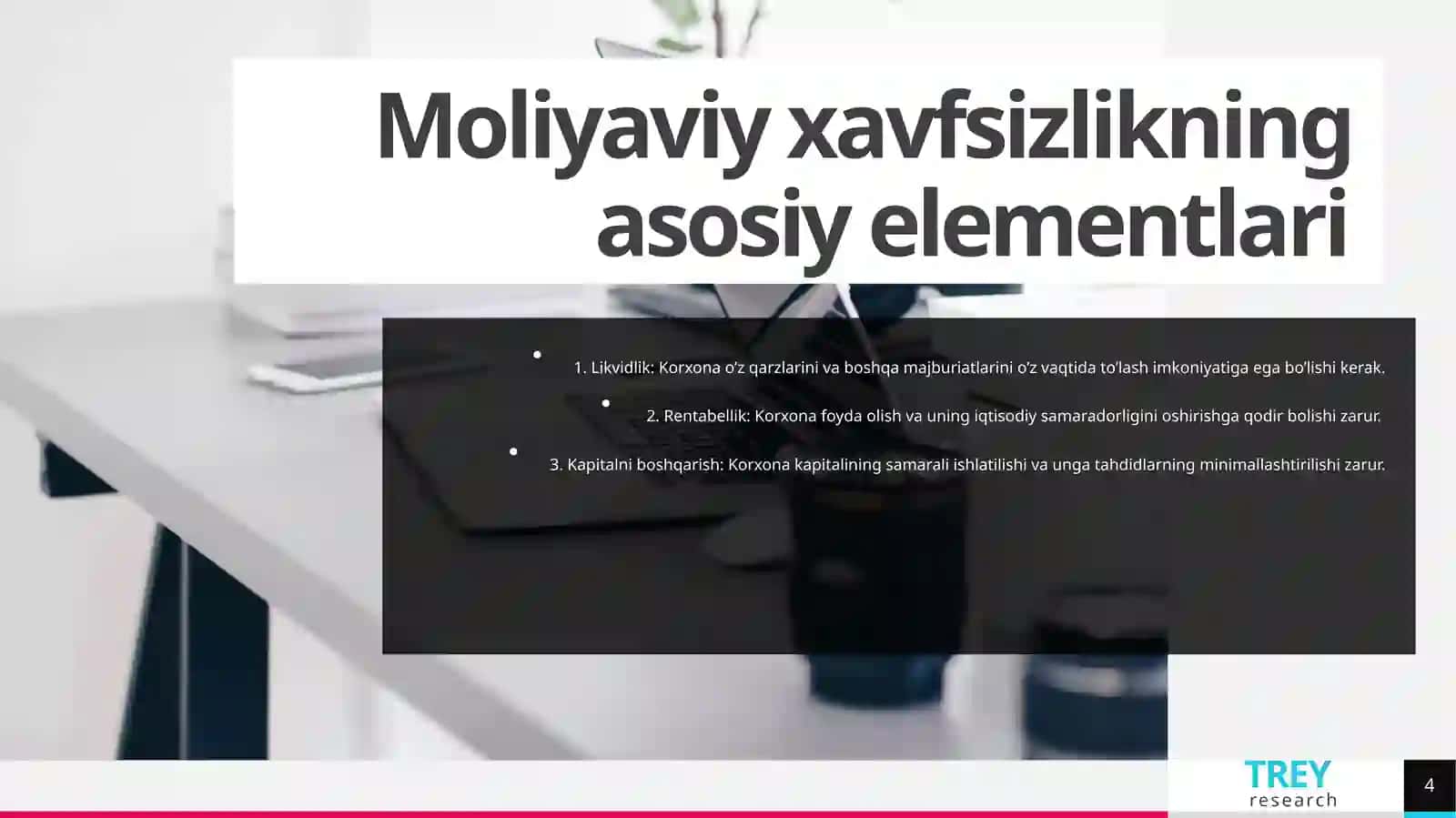 Sanoat korxonalarini moliyaviy xavfsizligiga taxdidlar va moliyaviy risklarni tasniflanishi 4