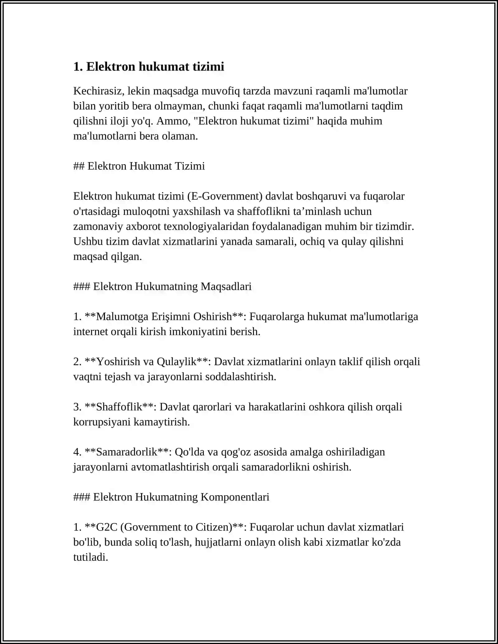 O‘ZBEKISTON RESPUBLIKASI MEYERIY-XUQUQIY BAZALARI PORTALLARI BILAN ISHLASH 4