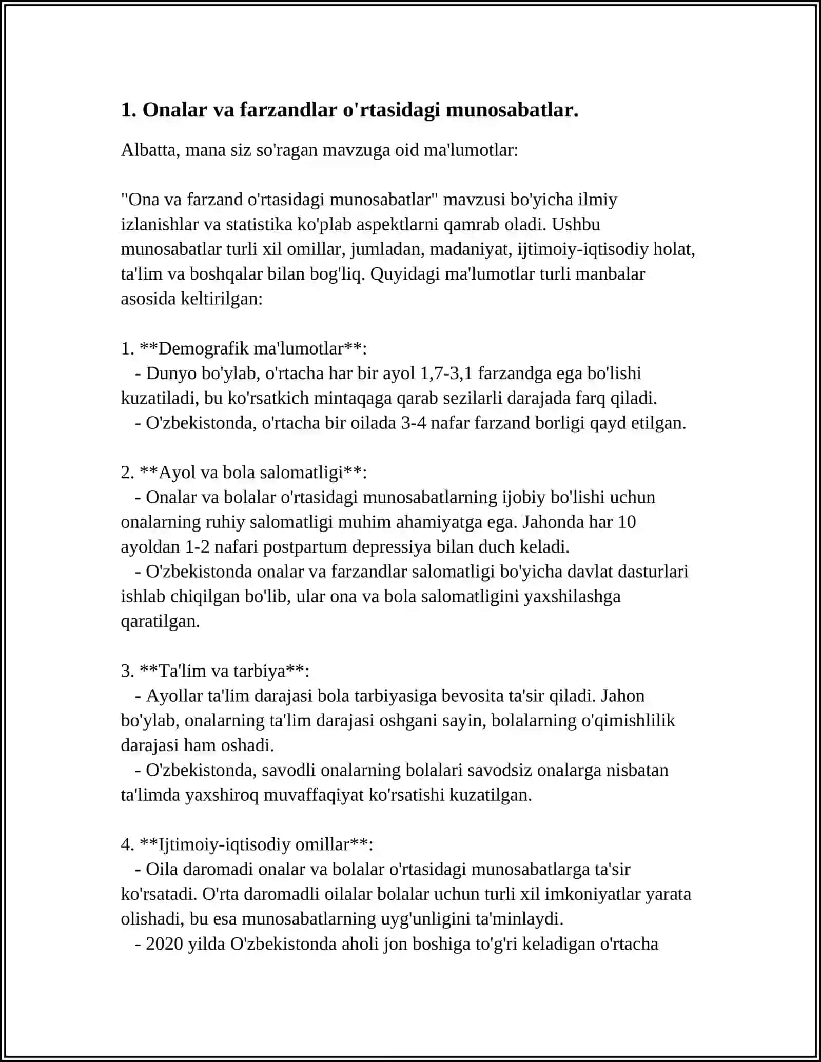 OTA ONALAR BILAN PSIXOLOGIK MASLAHAT ISHLARINI OLIB BORISH 4