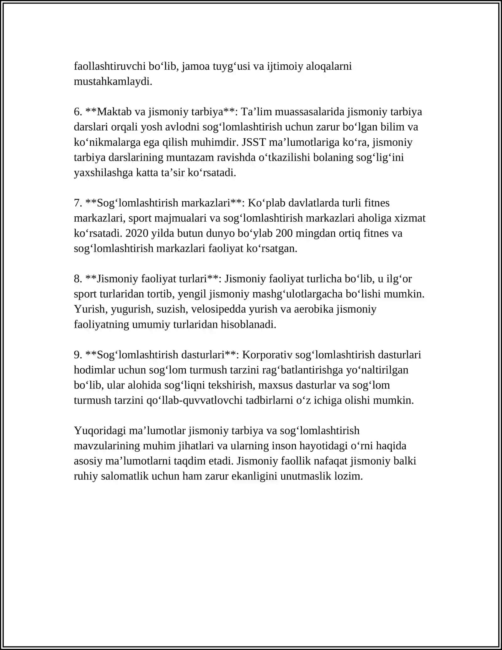 Jismoniy Sifatlar va Ularni Rivojlantirish 4