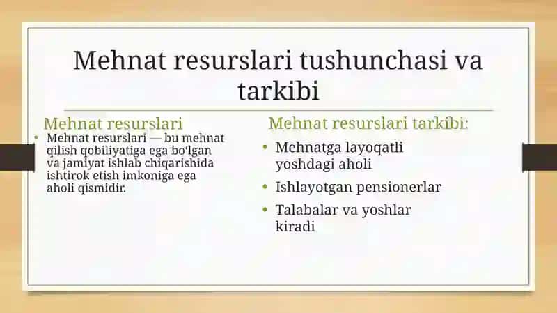 Mehnat bozori va korxonalarda mehnat resurslaridan foydalanish 4