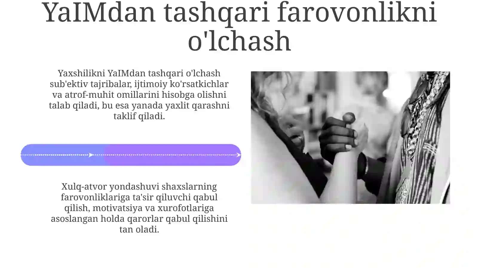 Xulq-atvori iqtisodiyoti dainson farovonligi 4