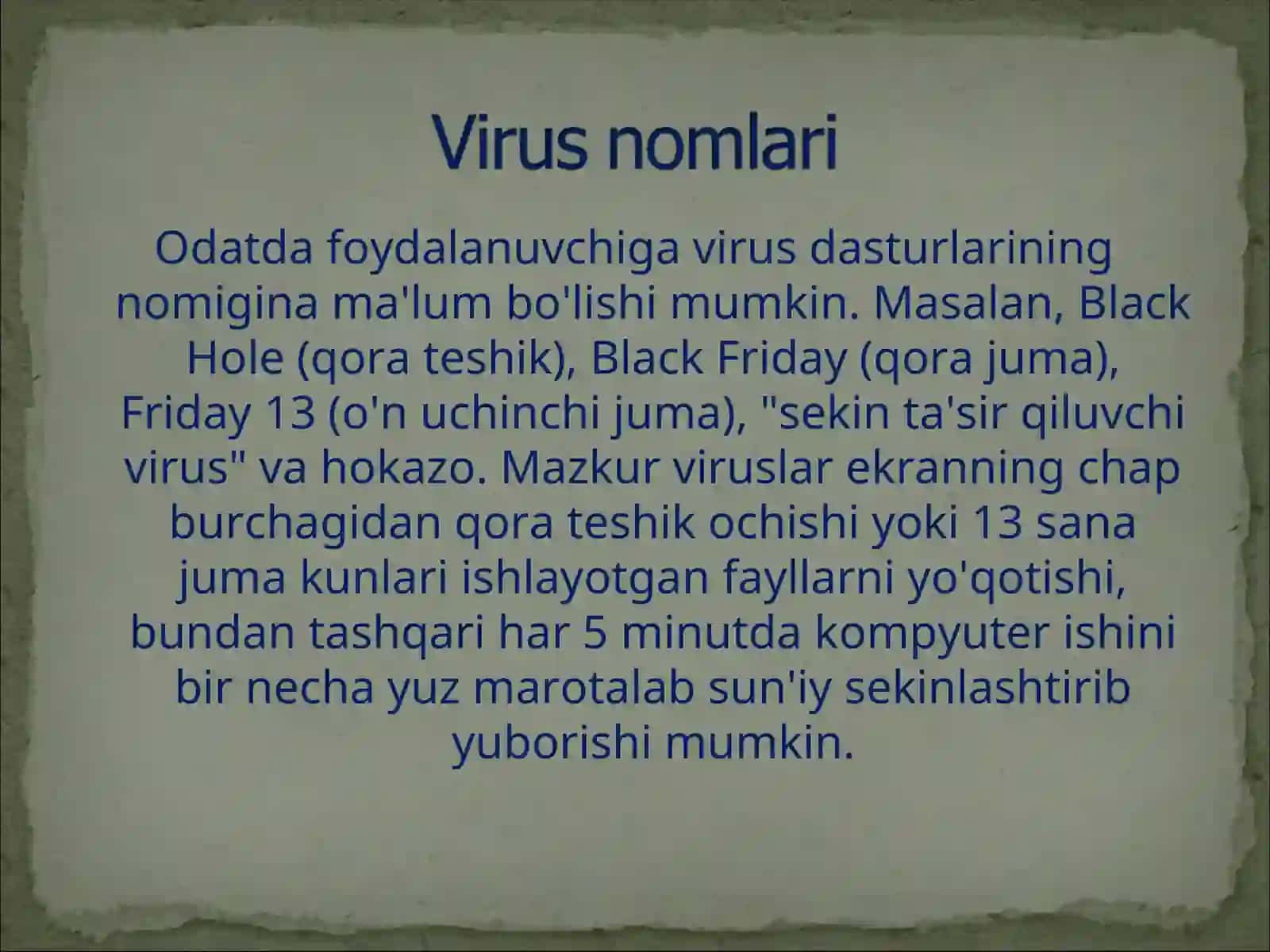 Virus dasturlari 4