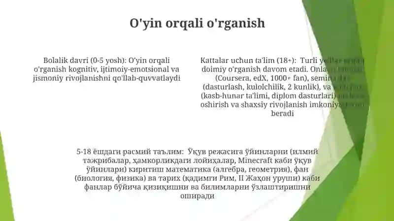 Uzluksiz taʼlimdan oila va taʼlim 4