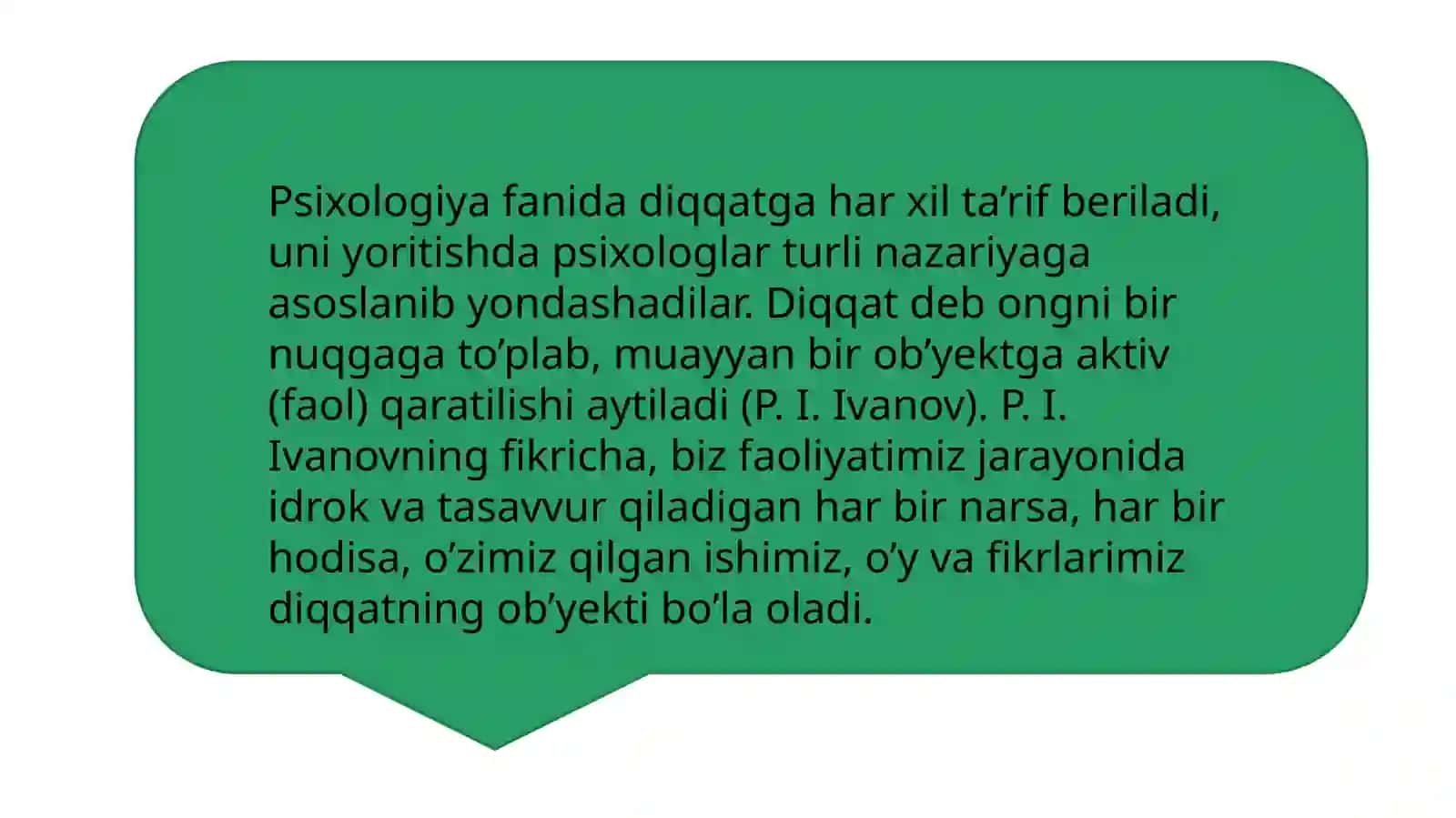 Diqqat haqida tushuncha va uning nerv-fiziologik asoslari 4