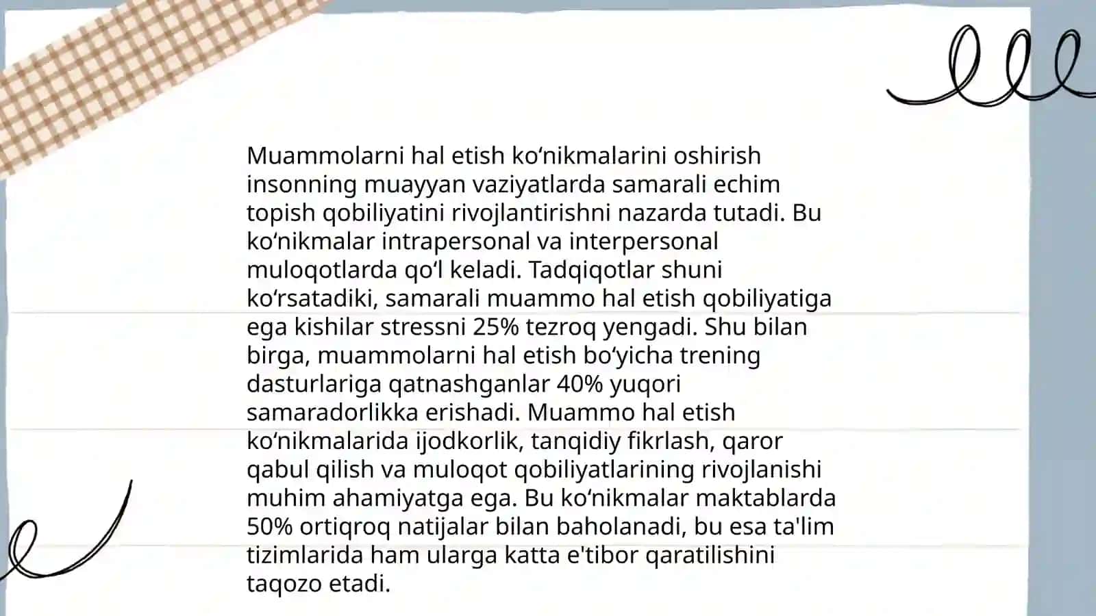 Sinfdan tashqari ishlar orqali oʻquvchilarning fikrlashlarini rivojlantirish 4