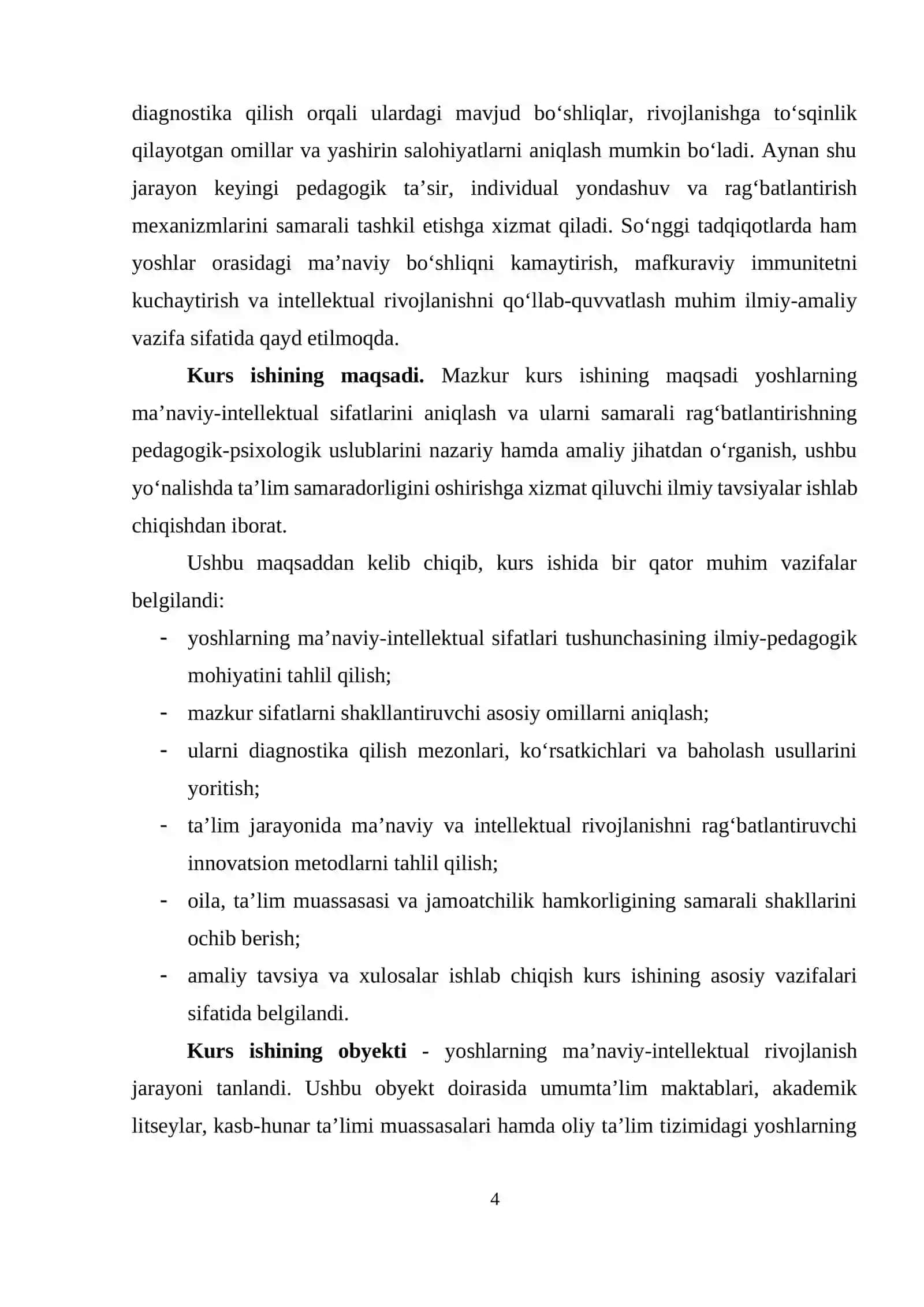 “Yoshlarning maʼnaviy-intellektual sifatlarini aniqlash va ragʻbatlantirish uslublari” 4