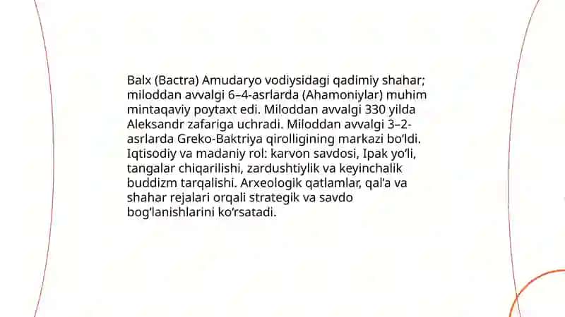 Oʻrta osiyoning antik davri shaharlari 4