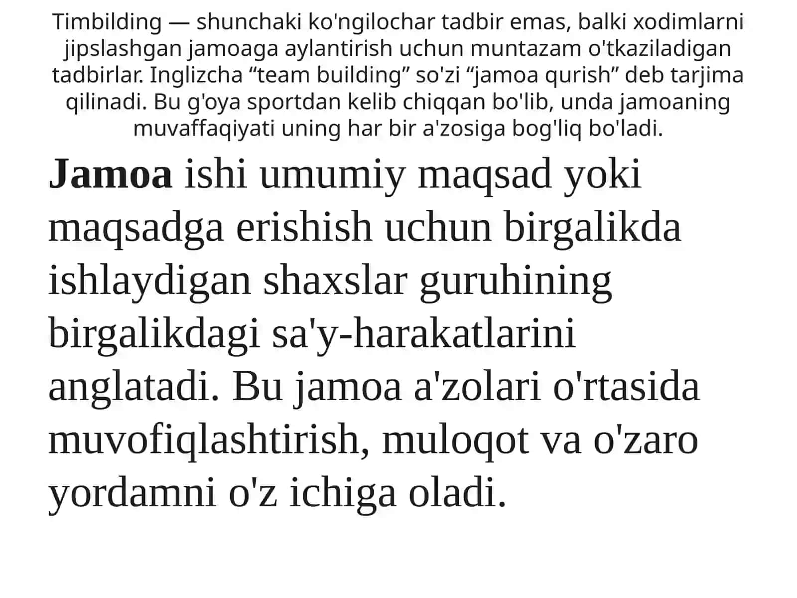 Jamoaviy ishlash (teamworking) 4