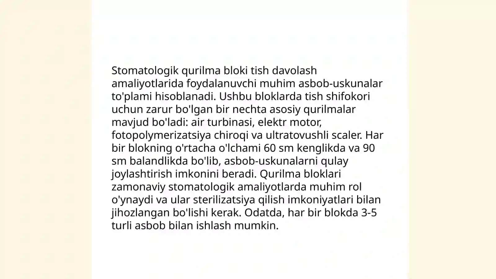 Stomatologik kreslo 4