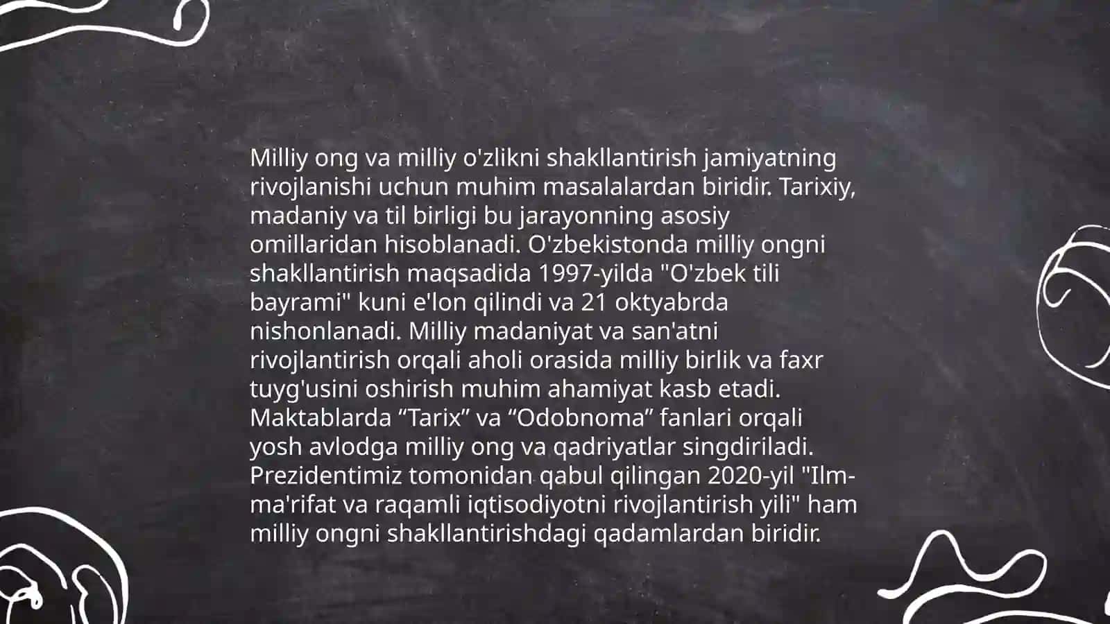 Milliy g'oyani shakllantirish o'quv tarbiya jarayoning tarkibiy qismlari 4