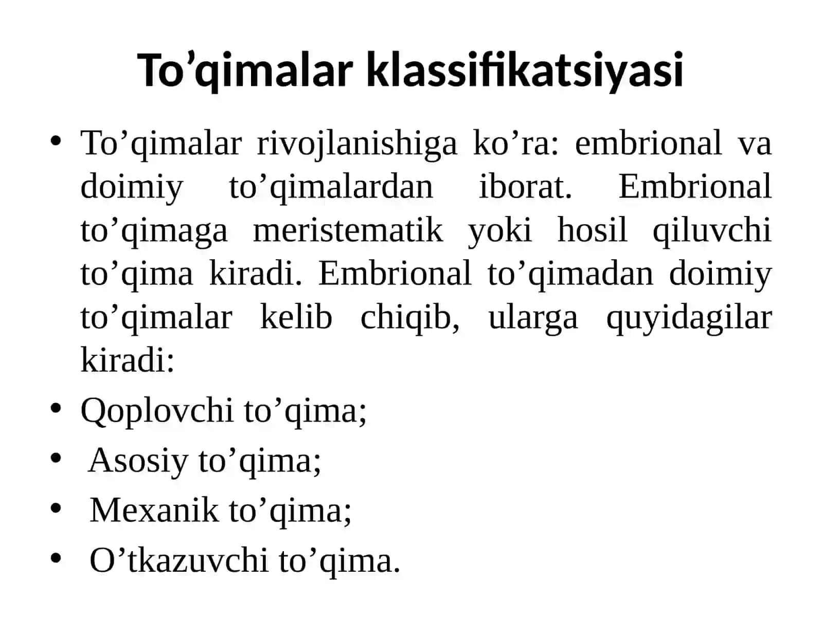O’simlik to’qimalari va ularning qishloq xo’jaligidagi axamiyati 4