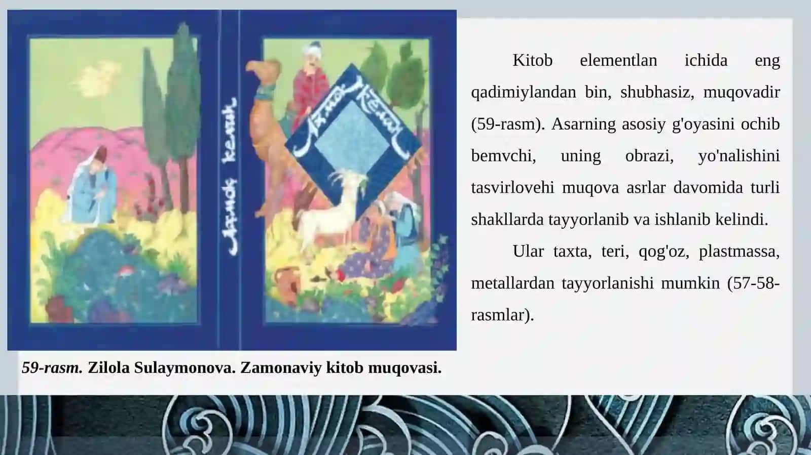 Kitob grafikasi san'atining badiiy-grafik elementlari 4