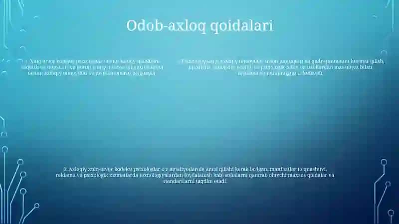 Psixologning Axloqiy Tamoyillari Va Xulq Atvori Kodeksi 4