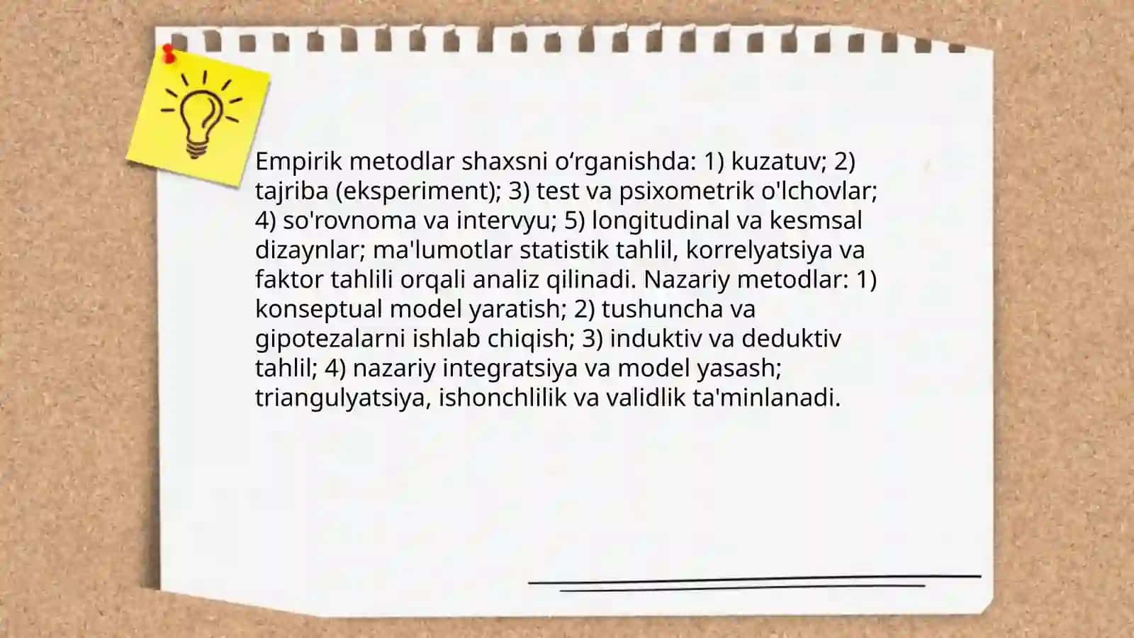 Shaxsning oʻrganishlar nazaryasi 4
