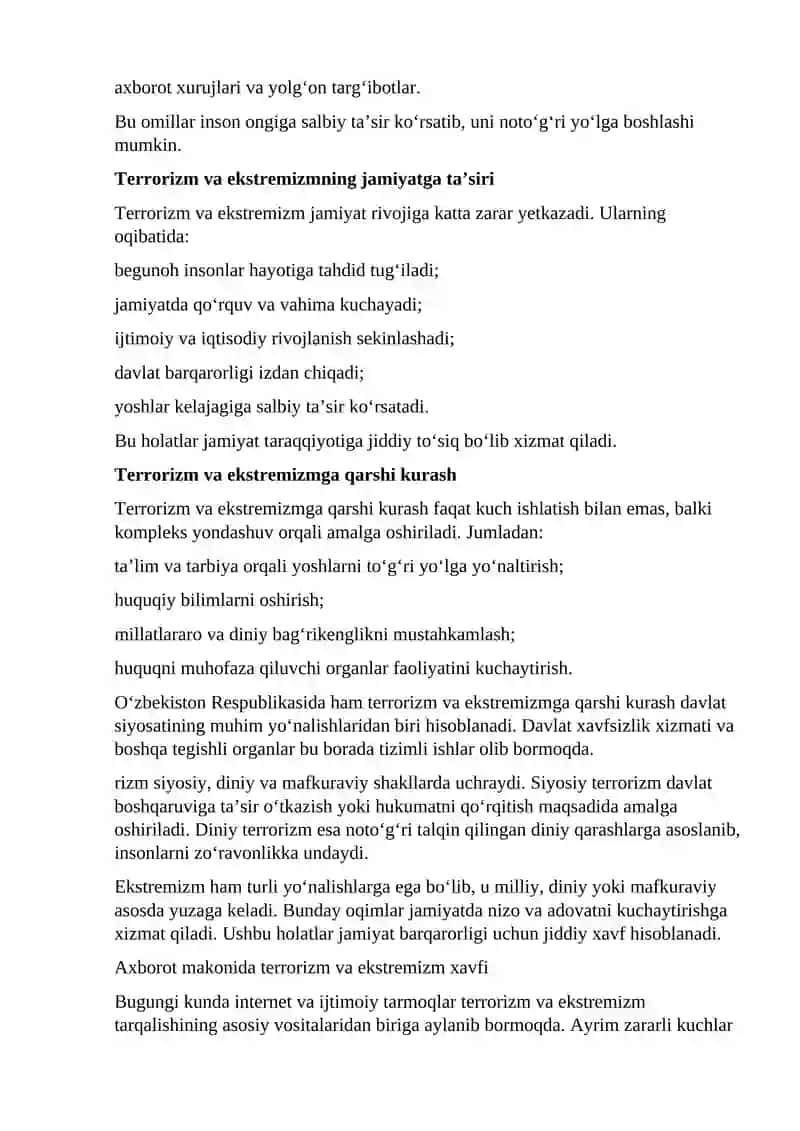 Terrorizm va ekstremizm 4
