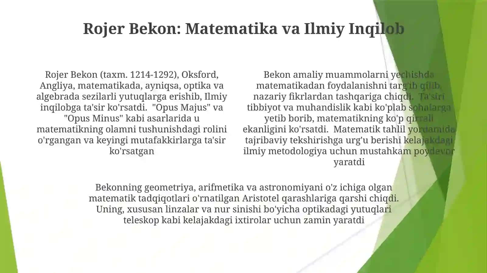 Zamonaviy Aql va Matematika chegaralari 4