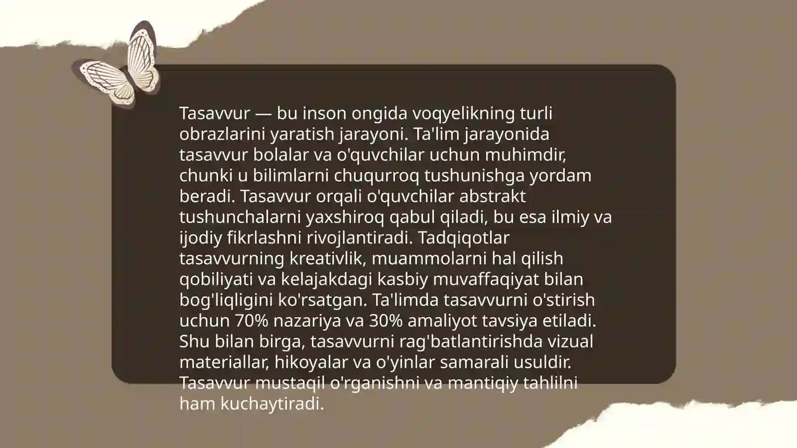 M8 Tasavvur va uning talaba faoliyatidagi roli 4