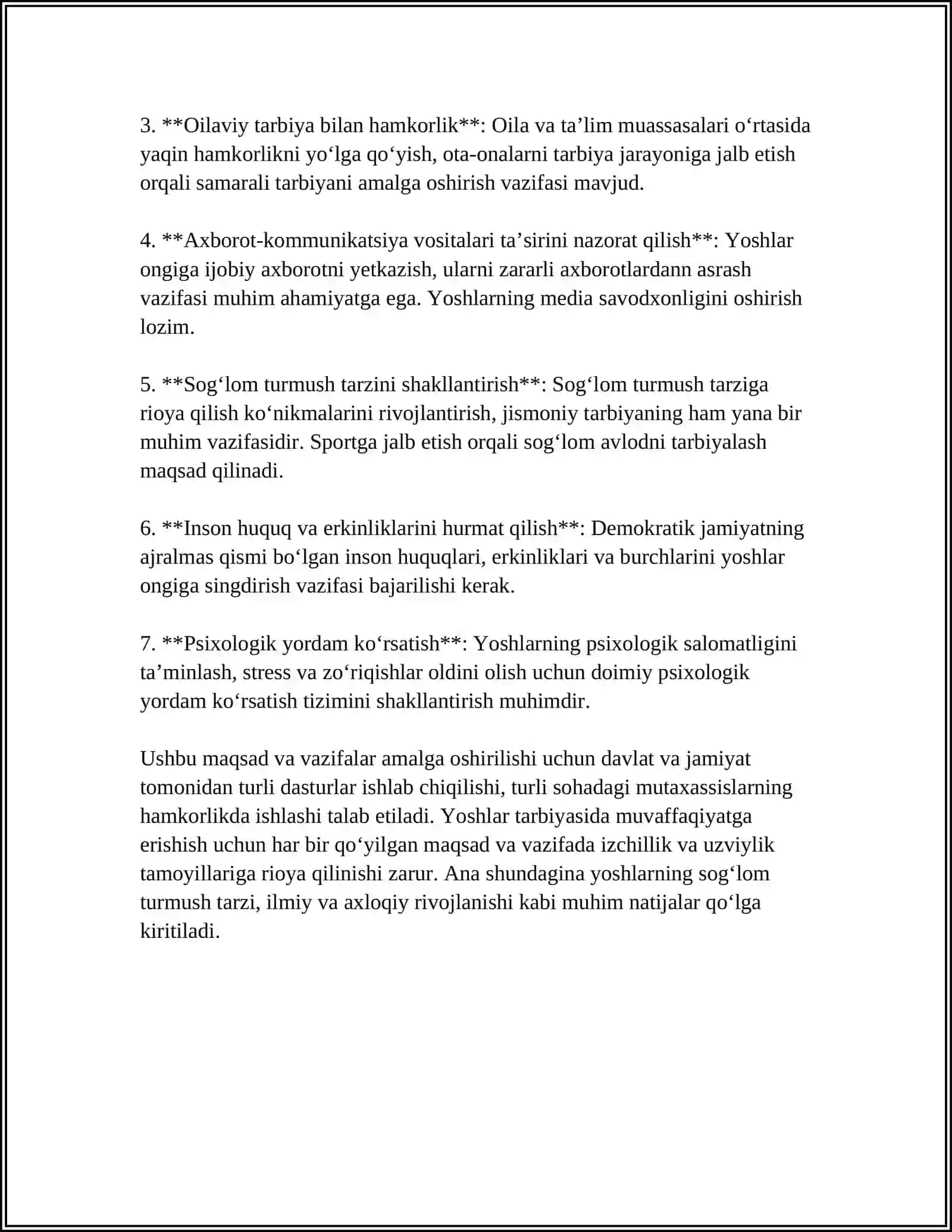UYUSHMAGAN YOSHLAR BILAN OLIB BORILADIGAN IJTIMOIY-PEDAGOGIK ISH 4