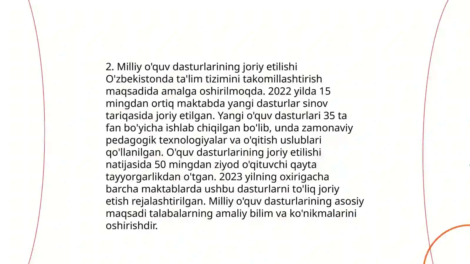 Mustaqillikdan keyingi ta'lim tizimining yangilanishi 4