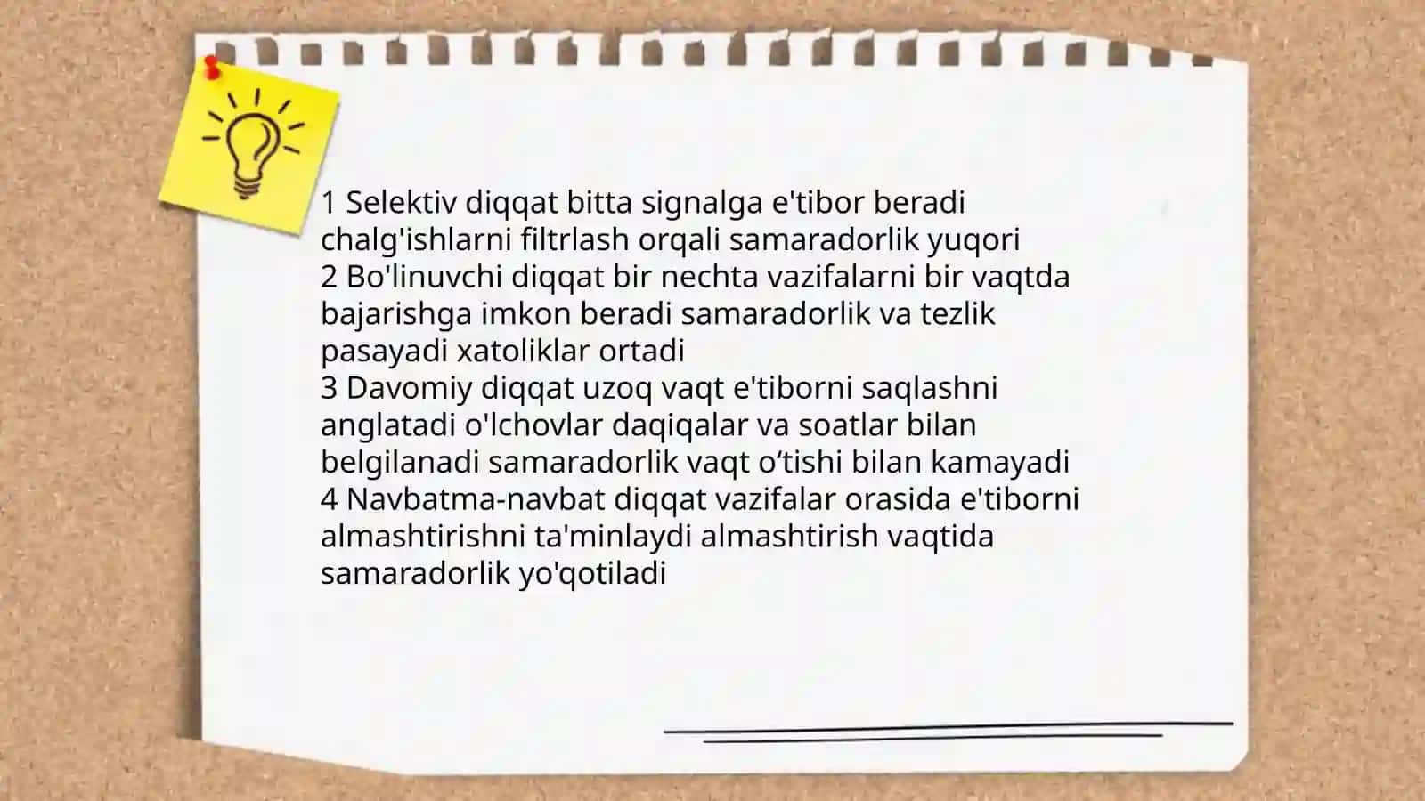 Diqqat haqida tushuncha va uning nerv fiziologik asoslari 4