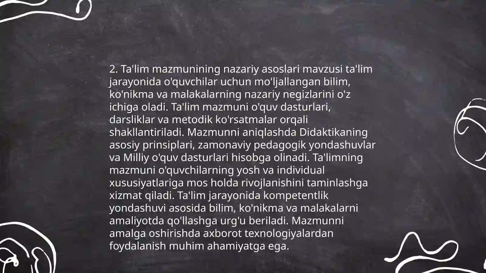 Ta'lim mazmuni 4