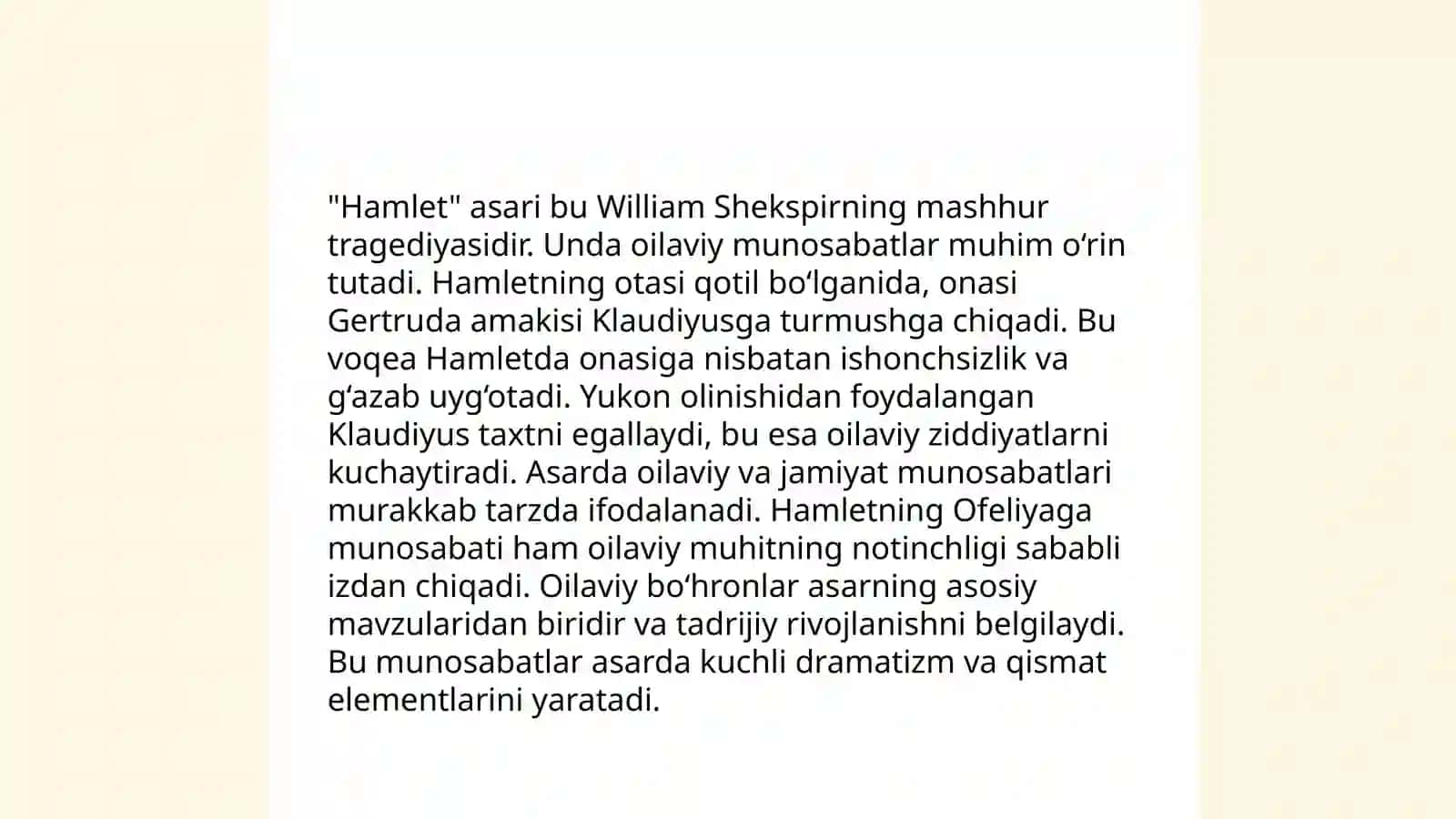 HAMLET TRAGEDIYASI 4